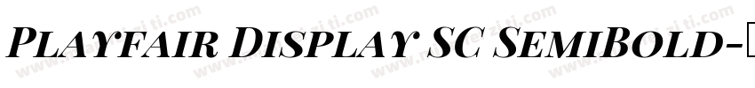 Playfair Display SC SemiBold字体转换